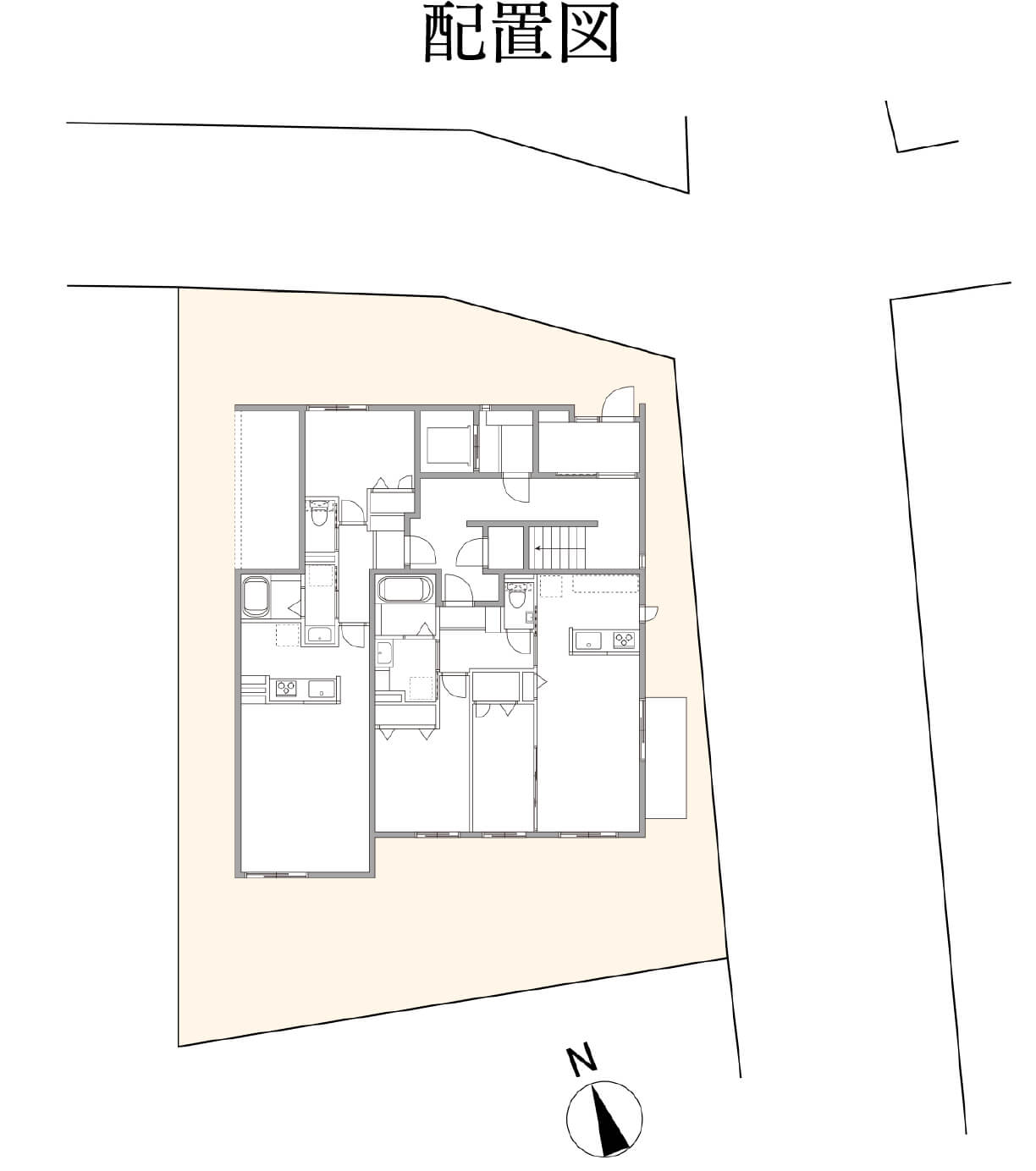 MOCXION目黒平町 敷地配置図