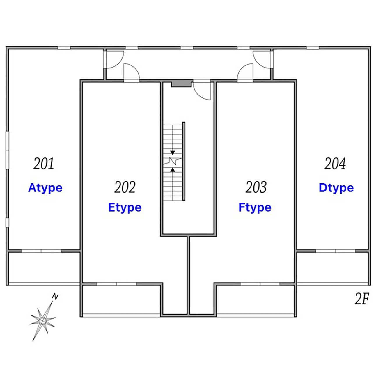 MOCXION扇 各階平面図