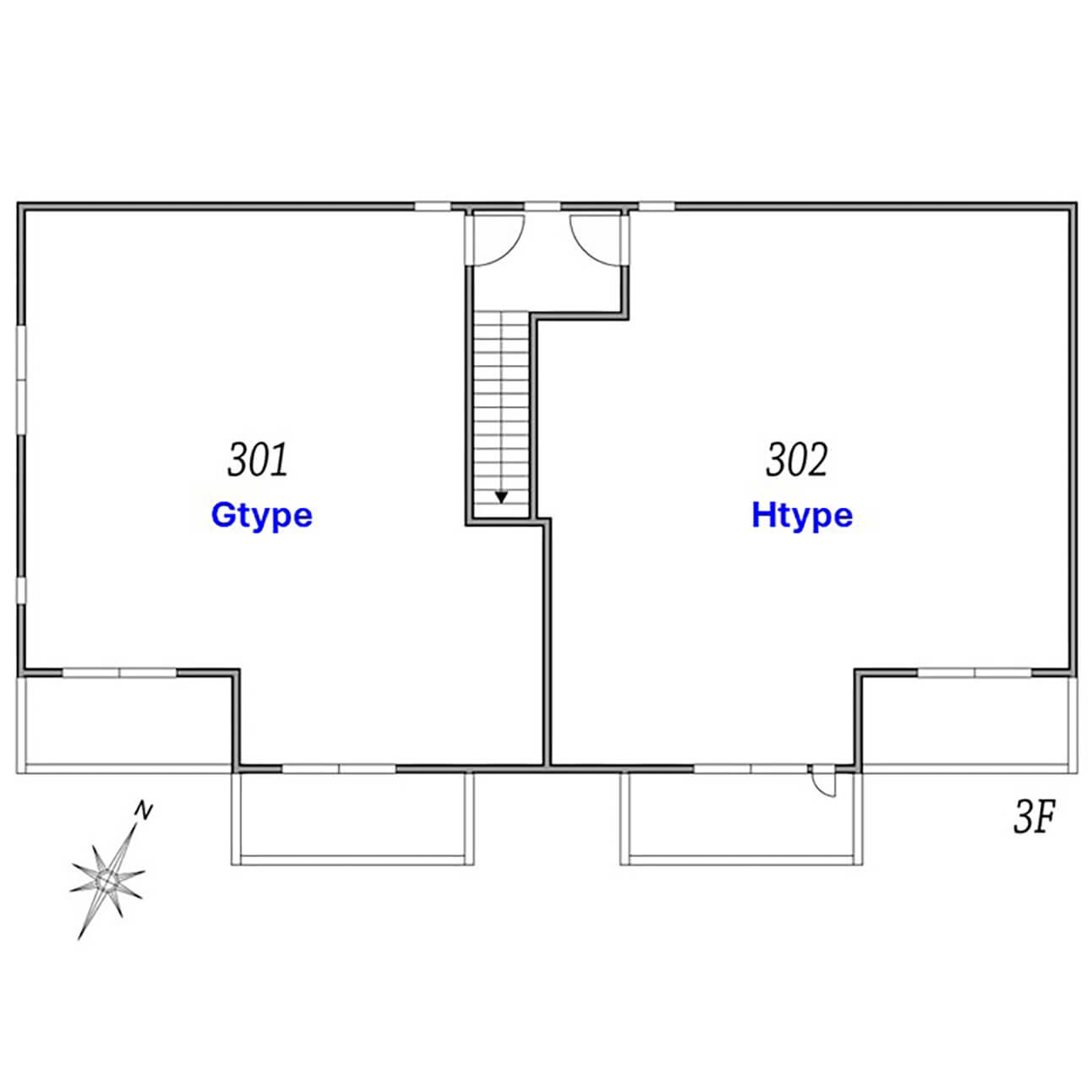 MOCXION扇 各階平面図