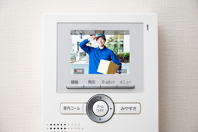 TVモニター付きインターホン（来訪者を確認できる安心設備）