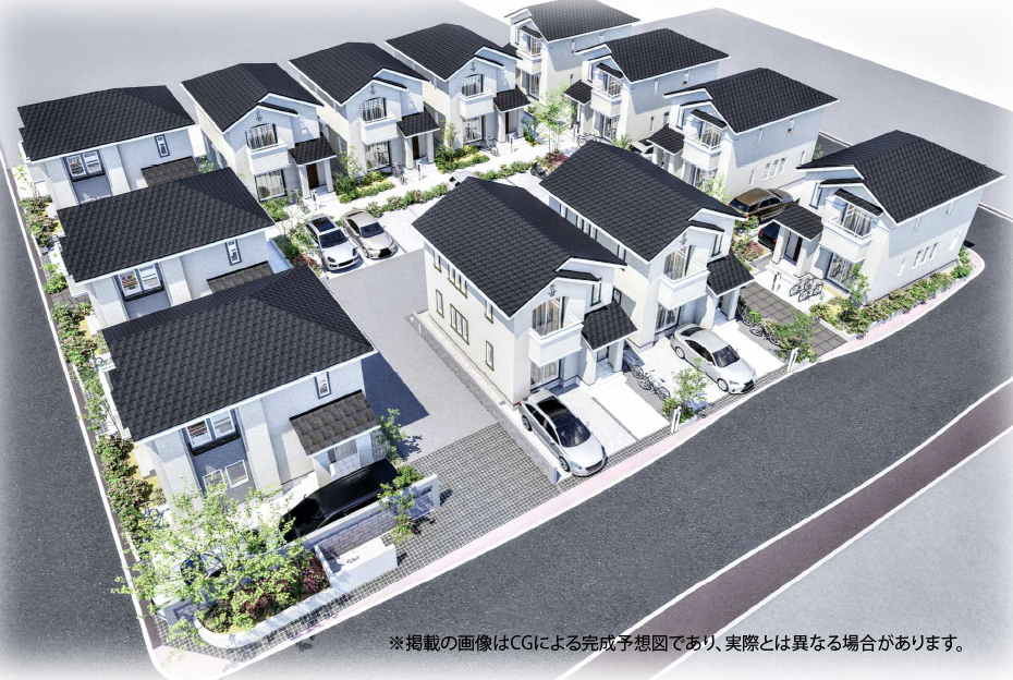 三郷中央の戸建賃貸 Espoir Hills コンセプトイメージ（ファミリー向け広々住宅）